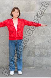 Whole Body Woman T poses Casual Average Street photo references